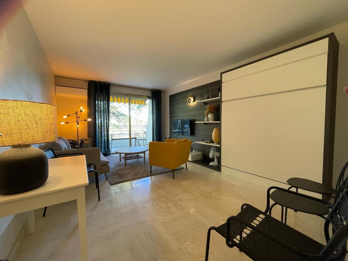 C012-Appartement Confortable Avec Piscine, Tennis Et Grand Parc Канни Екстер'єр фото