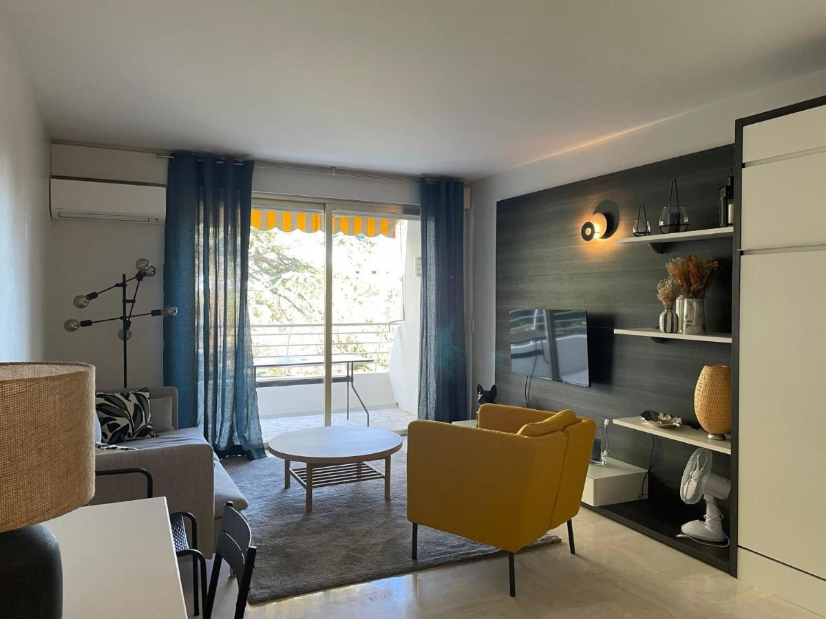 C012-Appartement Confortable Avec Piscine, Tennis Et Grand Parc Канни Екстер'єр фото